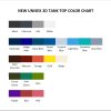 tank top color chart - YuYu Hakusho Merch