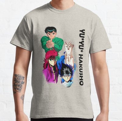 ssrcoclassic teemensheather oatmealfront altsquare product1000x1000.u1 - YuYu Hakusho Merch