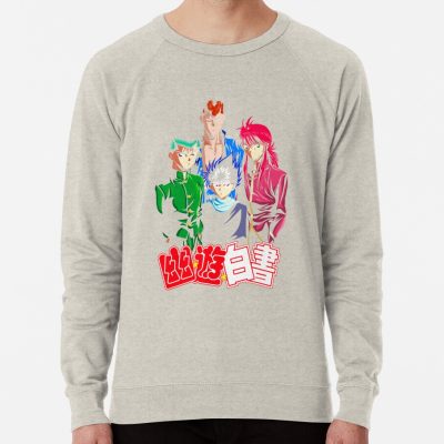 ssrcolightweight sweatshirtmensoatmeal heatherfrontsquare productx1000 bgf8f8f8 19 - YuYu Hakusho Merch