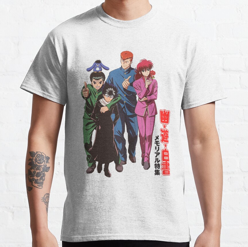 ssrcoclassic teemensfafafaca443f4786front altsquare product1000x1000.u1 10 - YuYu Hakusho Store