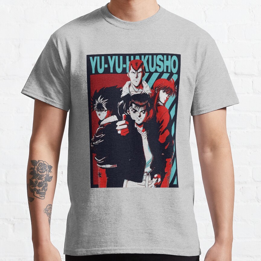 ssrcoclassic teemensheather greyfront altsquare product1000x1000.u1 5 - YuYu Hakusho Store