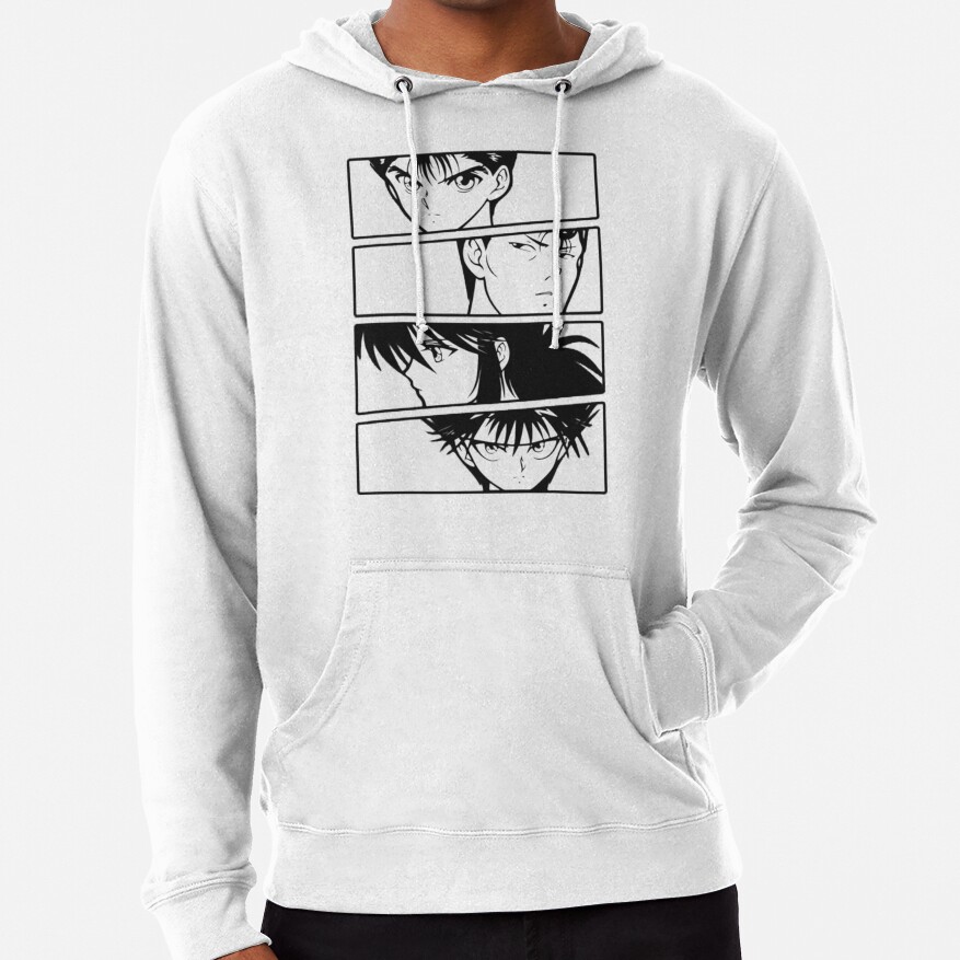 ssrcolightweight hoodiemensfafafaca443f4786frontsquare productx1000 bgf8f8f8 18 - YuYu Hakusho Store
