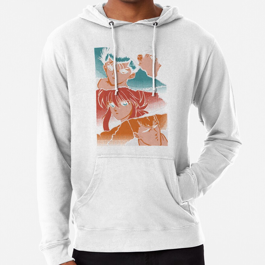 ssrcolightweight hoodiemensfafafaca443f4786frontsquare productx1000 bgf8f8f8 21 - YuYu Hakusho Store
