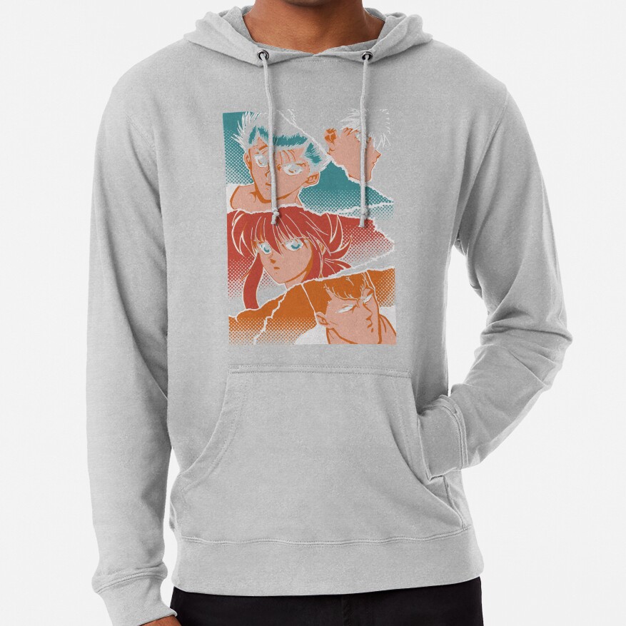 ssrcolightweight hoodiemensheather greyfrontsquare productx1000 bgf8f8f8 21 - YuYu Hakusho Store