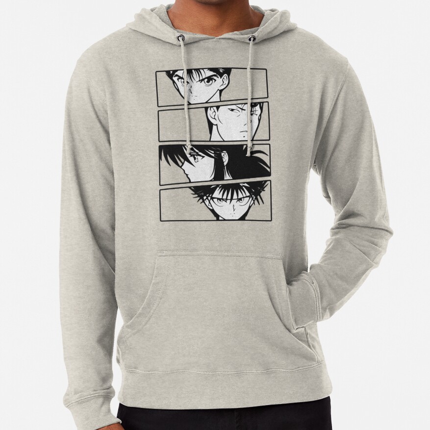 ssrcolightweight hoodiemensoatmeal heatherfrontsquare productx1000 bgf8f8f8 18 - YuYu Hakusho Store
