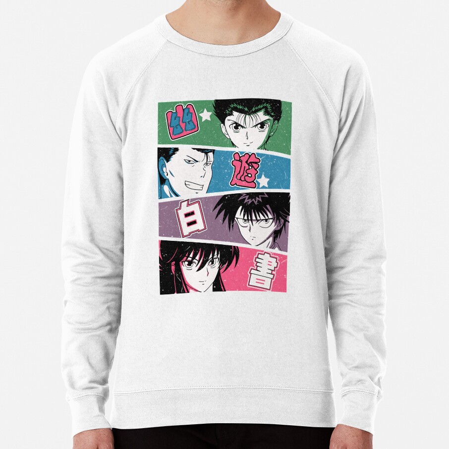 ssrcolightweight sweatshirtmensfafafaca443f4786frontsquare productx1000 bgf8f8f8 17 - YuYu Hakusho Store