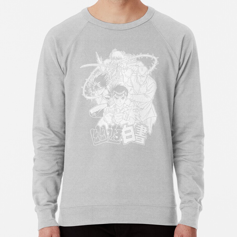 ssrcolightweight sweatshirtmensheather greyfrontsquare productx1000 bgf8f8f8 12 - YuYu Hakusho Store