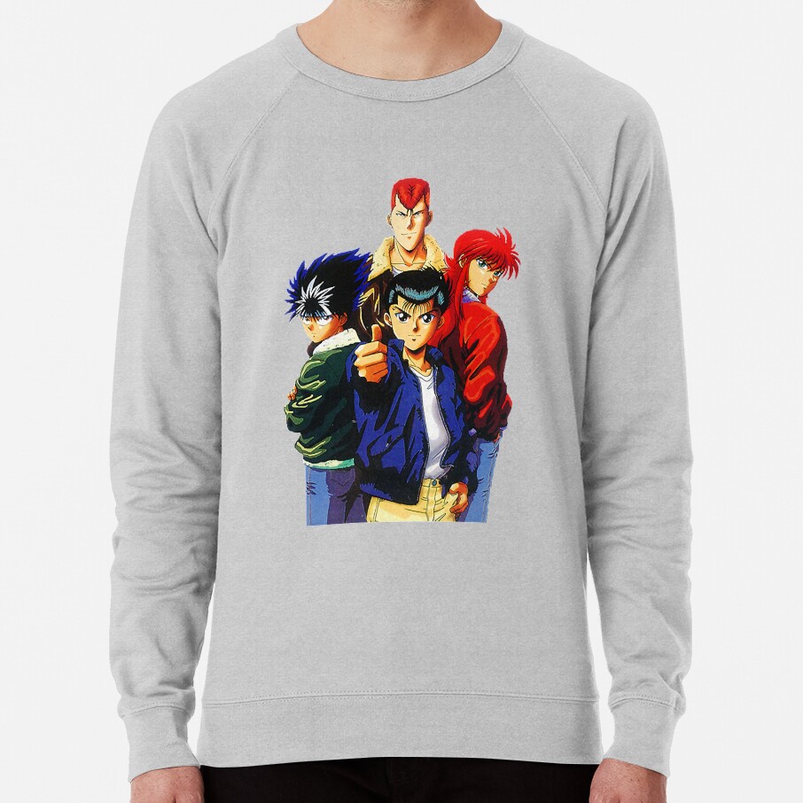 ssrcolightweight sweatshirtmensheather greyfrontsquare productx1000 bgf8f8f8 16 - YuYu Hakusho Store