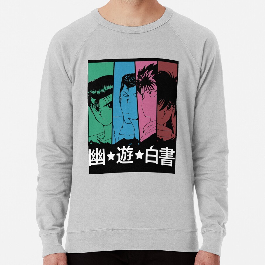 ssrcolightweight sweatshirtmensheather greyfrontsquare productx1000 bgf8f8f8 28 - YuYu Hakusho Store