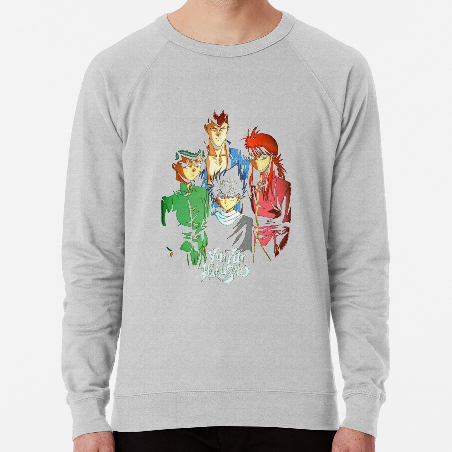 ssrcolightweight sweatshirtmensheather greyfrontsquare productx1000 bgf8f8f8 4 - YuYu Hakusho Store