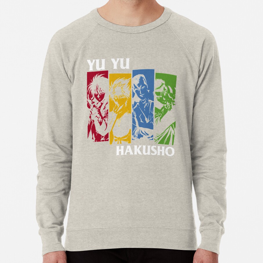 ssrcolightweight sweatshirtmensoatmeal heatherfrontsquare productx1000 bgf8f8f8 21 - YuYu Hakusho Store