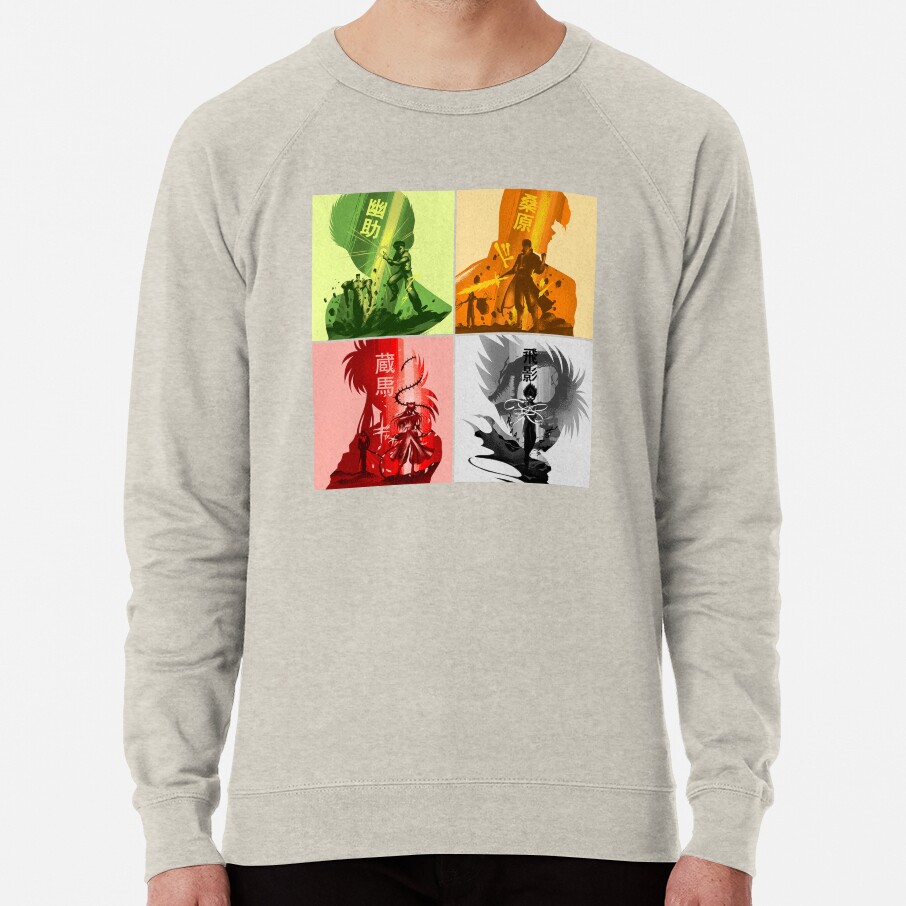 ssrcolightweight sweatshirtmensoatmeal heatherfrontsquare productx1000 bgf8f8f8 7 - YuYu Hakusho Store