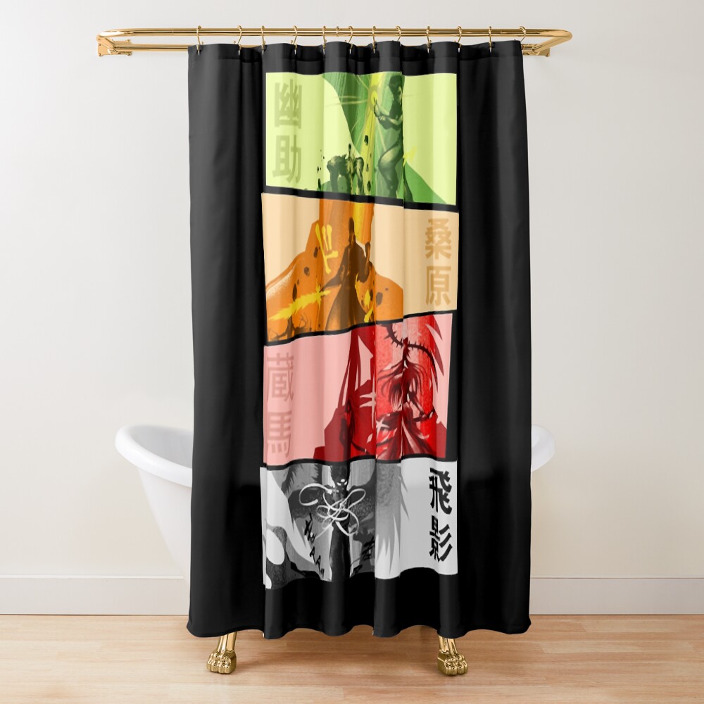 Yu Yu Hakusho Set Vintage Shower Curtain