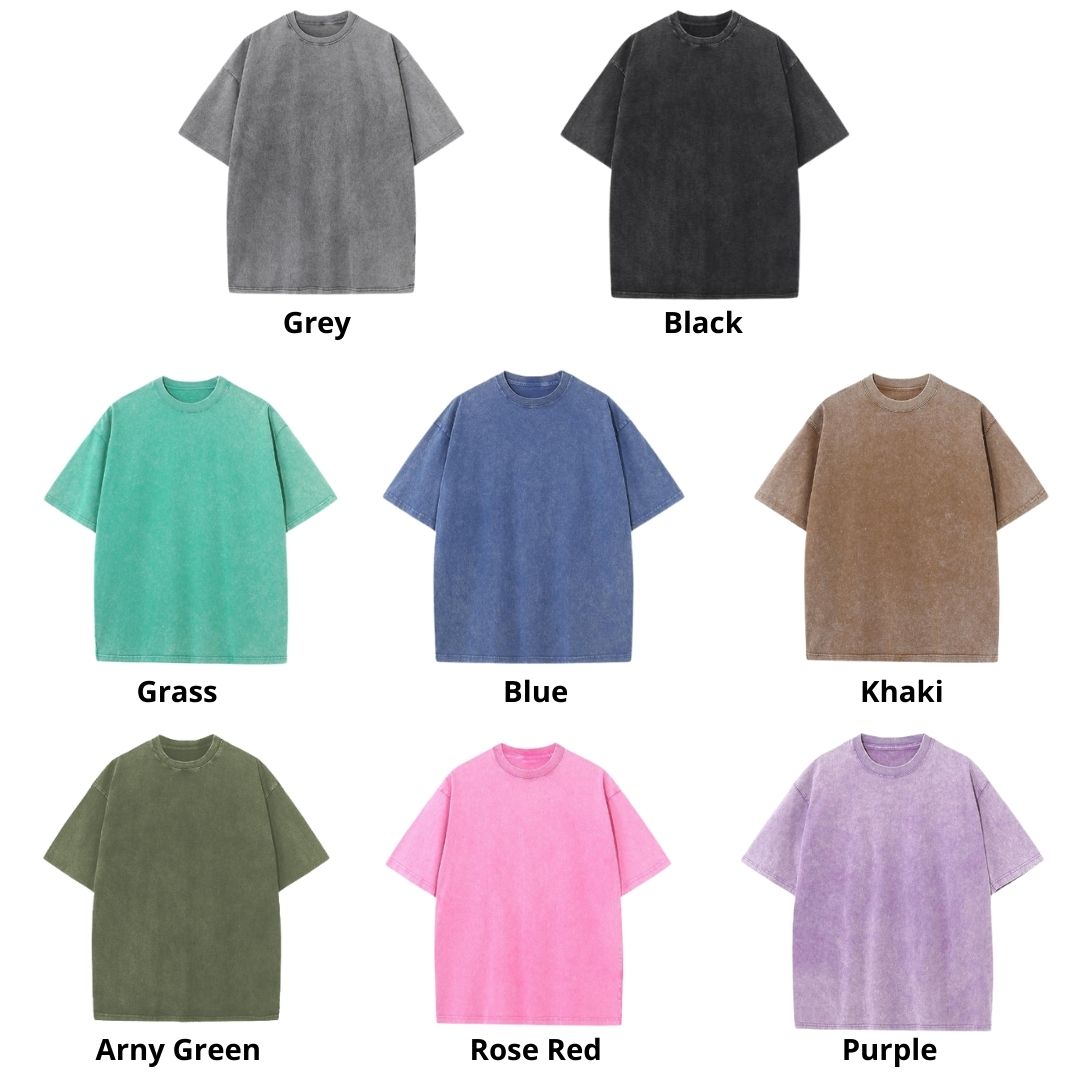 Mineral Wash T Shirt Color - YuYu Hakusho Store